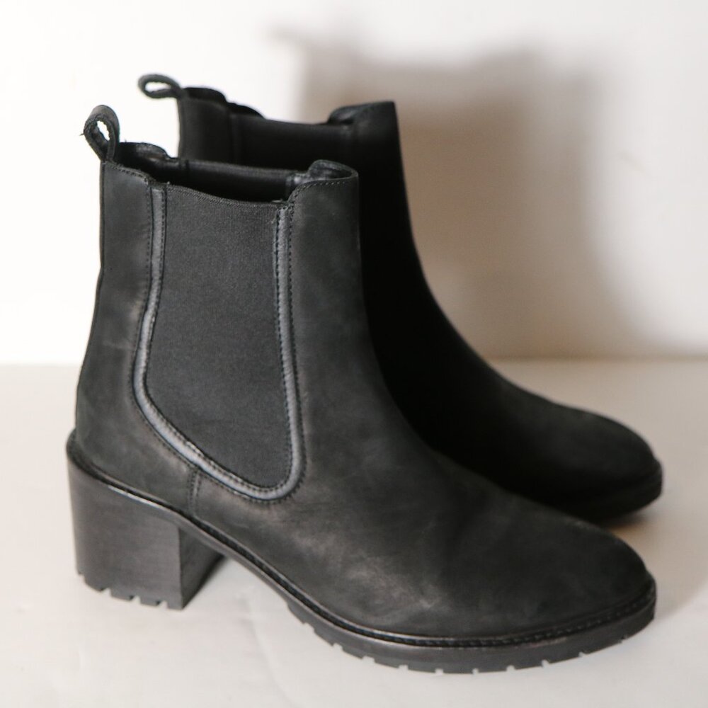 Thursday Boot Company Knockout Heeled Chelsea Boot Womens 10.5‎ Matte Black
